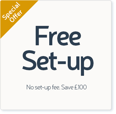Special offer - free set-up