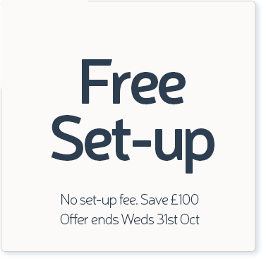 Special offer - free set-up