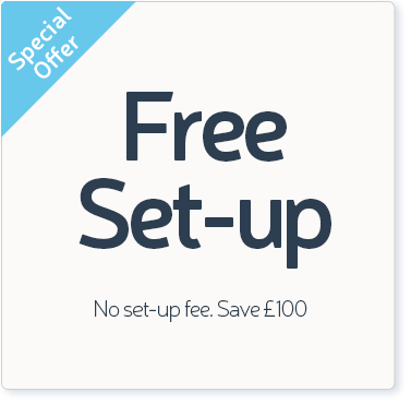 Special offer - free set-up