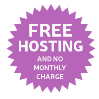Free hosting and no monthly charge