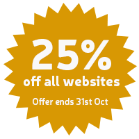 Special offer - 25% off all websites